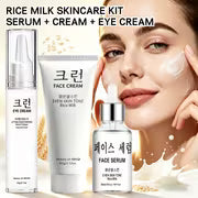 3pcs Set of Rice Sticking Korean American Multi-Effect Moisturizing Firming Cream And Eye Cream