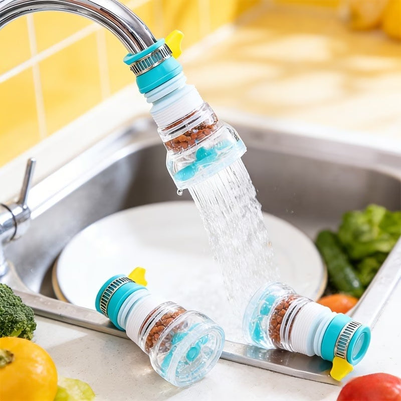 Adjustable Rotating Faucet Connectors (Faucet And Fixed Hose Clamp) | 360° Flexible Rotation And Extension of Outlet