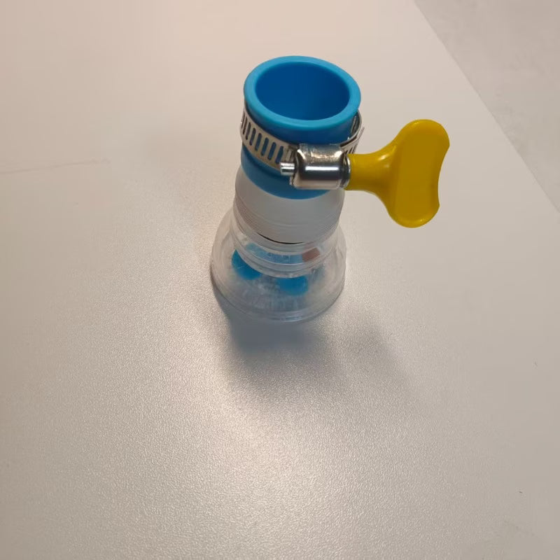 Adjustable Rotating Faucet Connectors (Faucet And Fixed Hose Clamp) | 360° Flexible Rotation And Extension of Outlet