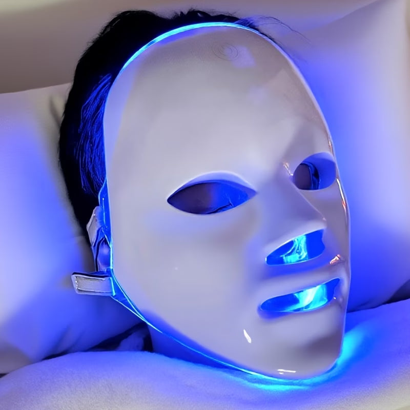 7-Color Facial Mask Machine, 60pcs Pearl LED Face Mask Beauty Device