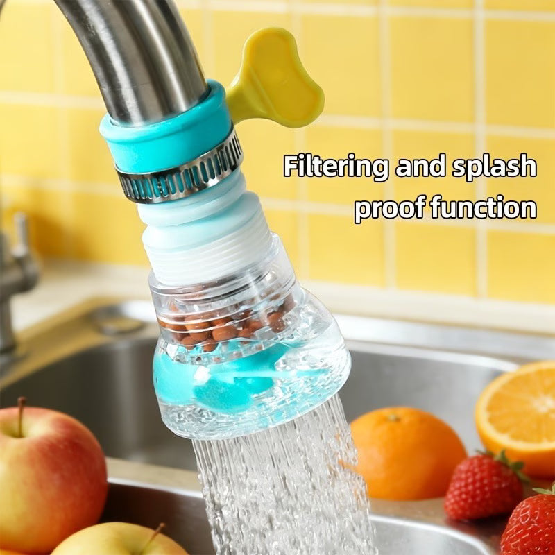 Adjustable Rotating Faucet Connectors (Faucet And Fixed Hose Clamp) | 360° Flexible Rotation And Extension of Outlet